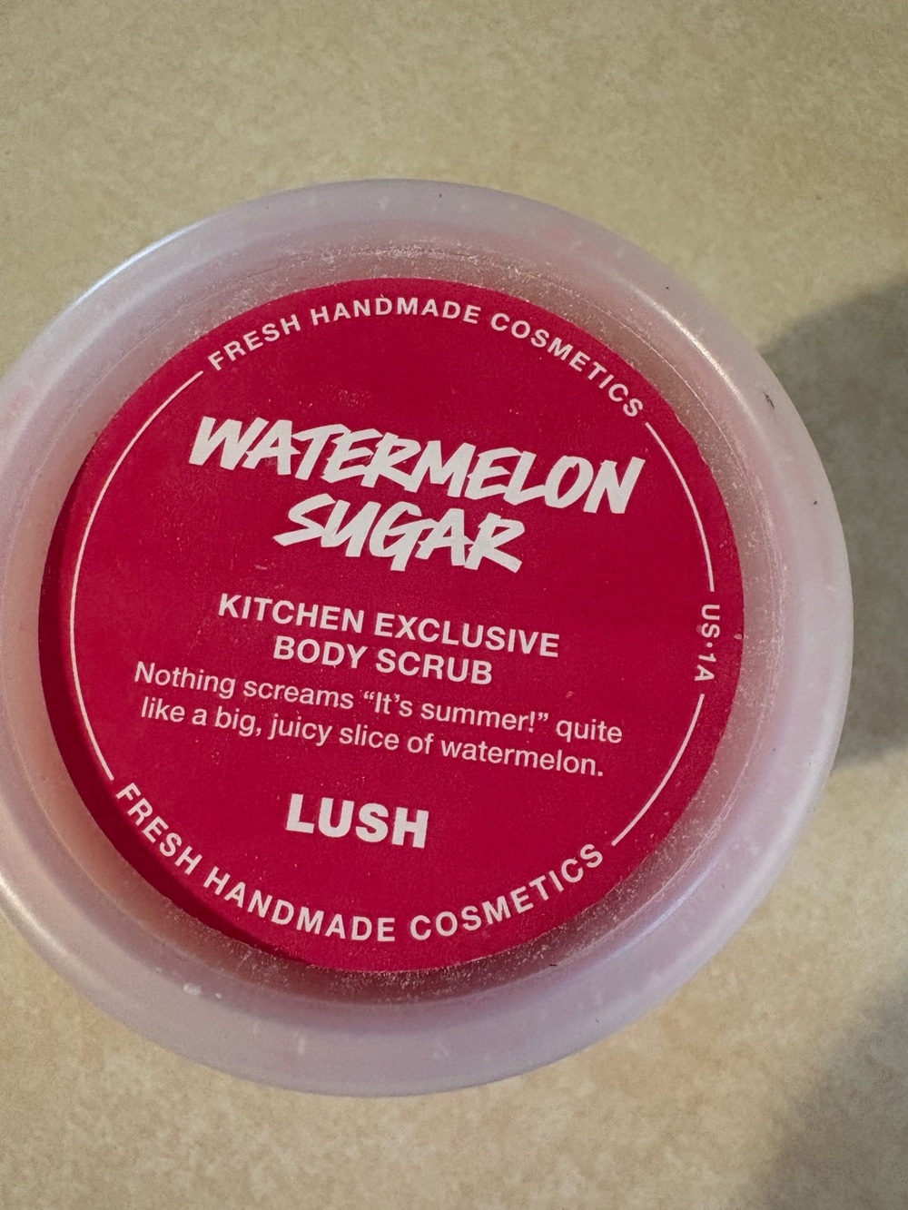LUSH Watermelon Sugar Body Scrub - Picture 2 of 4